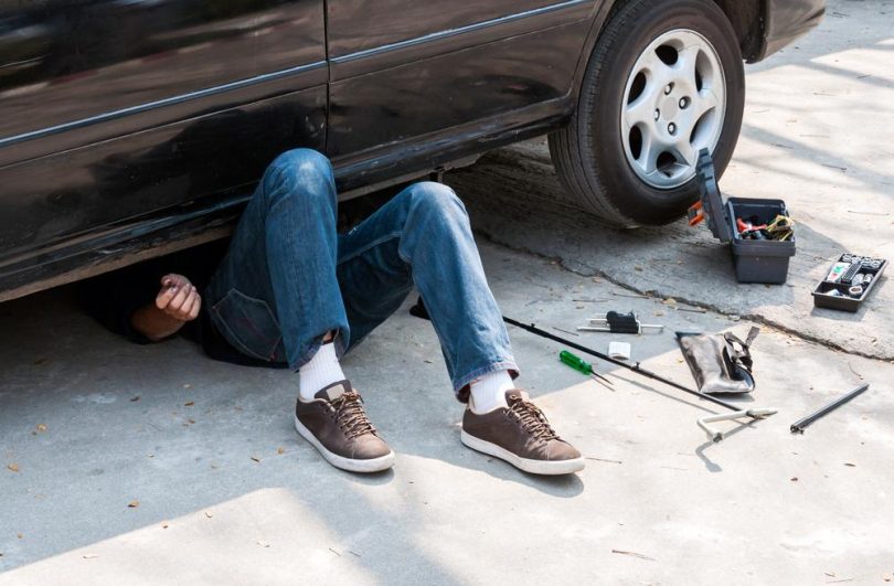How to Work Under a Car Without a Lift