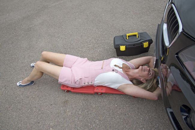 How to Work Under a Car