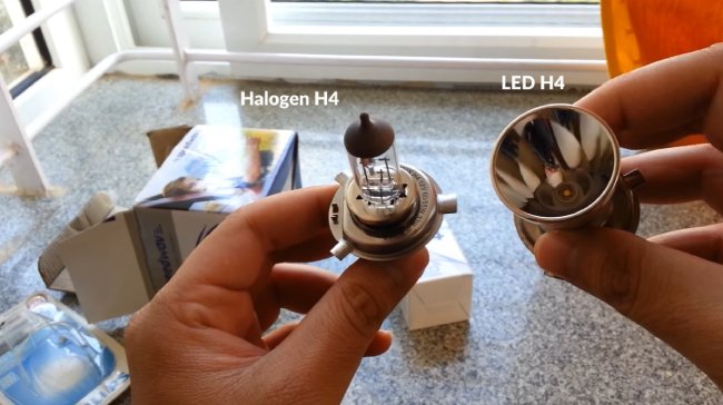 Halogen H4 vs LED H4